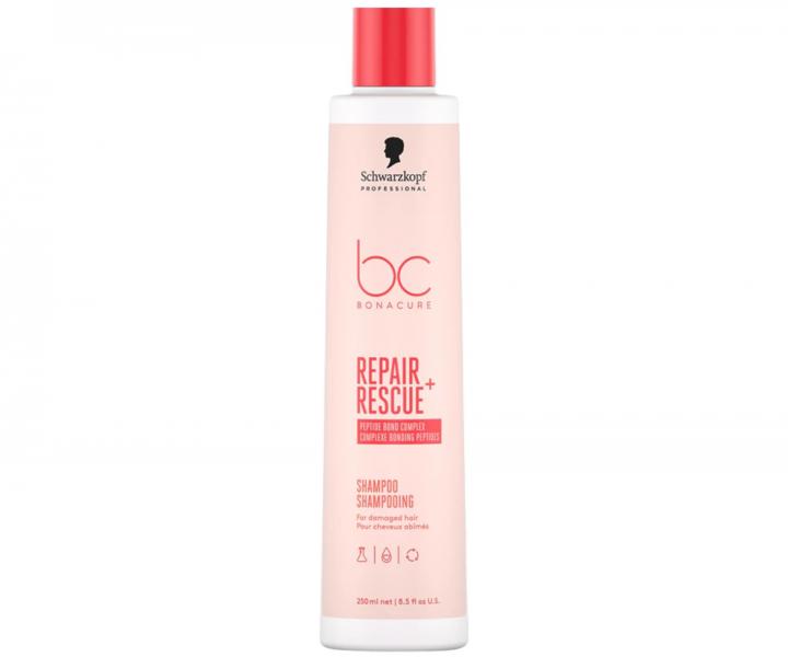 �amp�n pre po�koden� vlasy Schwarzkopf Professional BC Bonacure Repair Rescue+ Shampoo - 250 ml