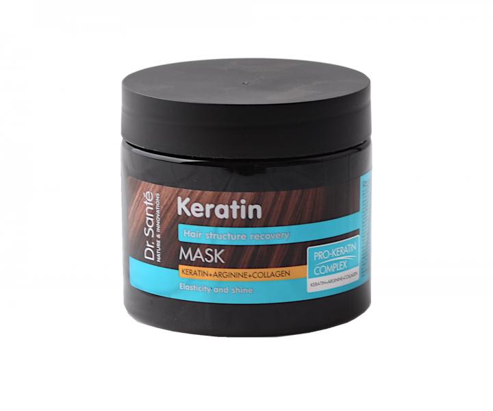 Maska pre obnovu matnch a krehkch vlasov Dr. Sant Keratin - 300 ml
