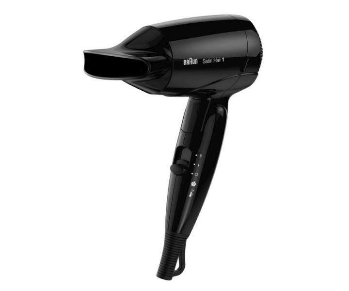 Cestovn� f�n na vlasy Braun Satin Hair 1, HD 130 - �ierny