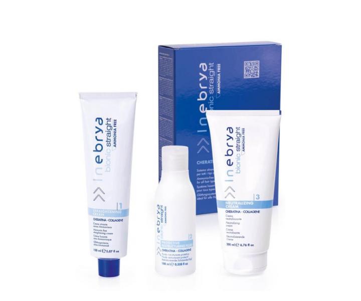 Sada pre narovnanie vetkch typov vlasov Inebrya Kit 3 Bionic Straight