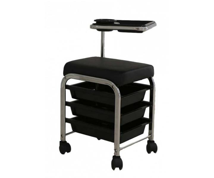 Manikrna/pedikrna stolika Weelko Brevis - 3 zsuvky, iern