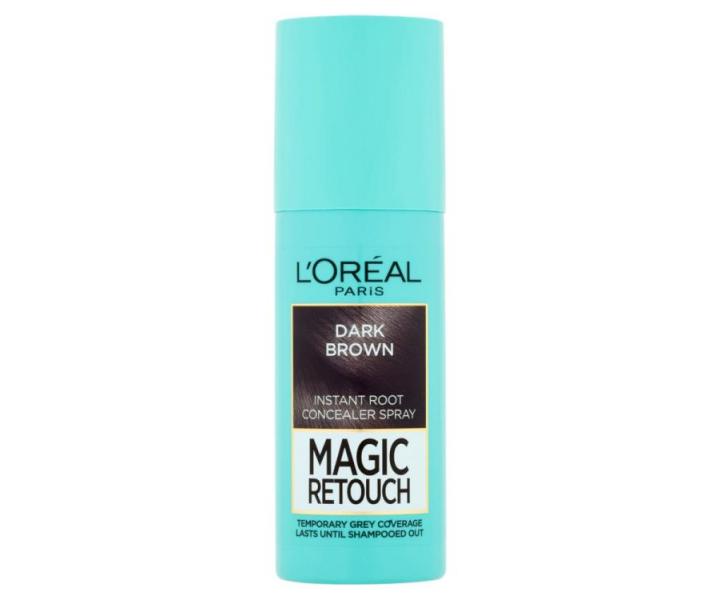 Sprej pre zakrytie odrastov Loral Paris Magic Retouch - 75 ml, tmavo hned
