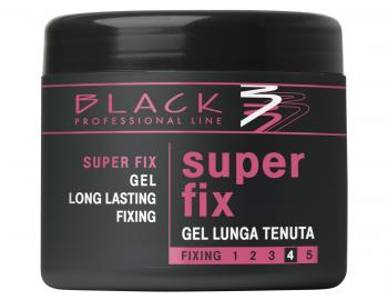 Extra silne tužiaci gél na vlasy Black Super Fix - 500 ml