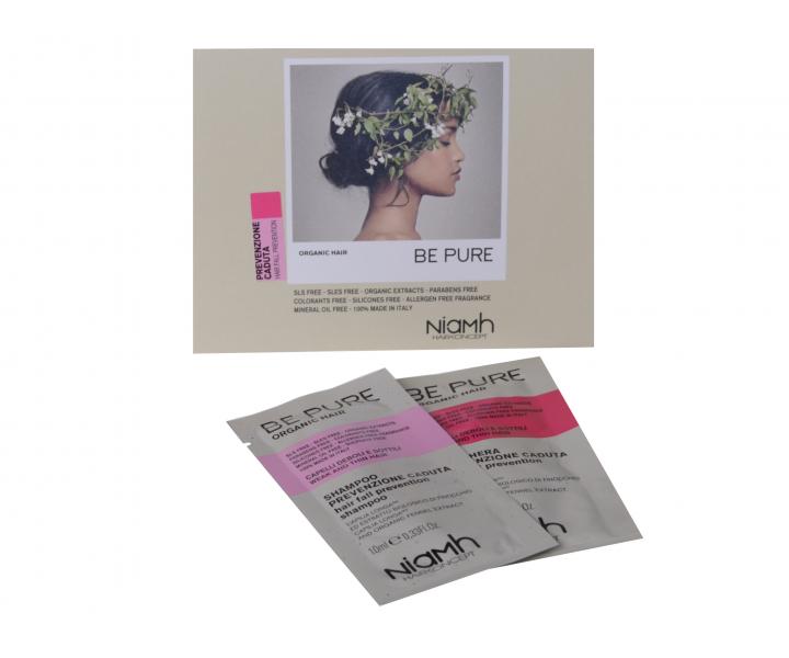 Šampón a maska proti padaniu vlasov Niamh Be Pure Hair Fall Prevention - 2 x 10 ml