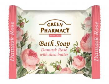 Toaletné mydlo na ruky s bambuckým maslom Green Pharmacy Damask Rose - 100 g