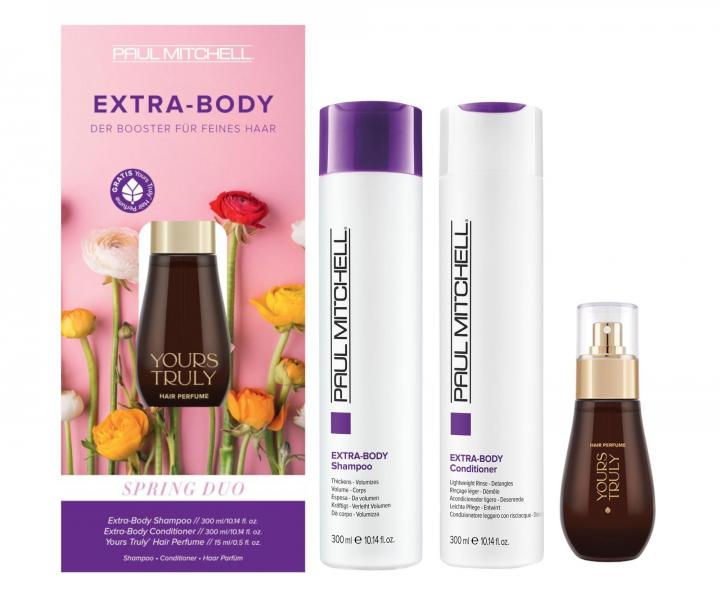 Darekov sada pre objem vlasov Paul Mitchell Extra Body Spring Duo + vlasov parfm zadarmo