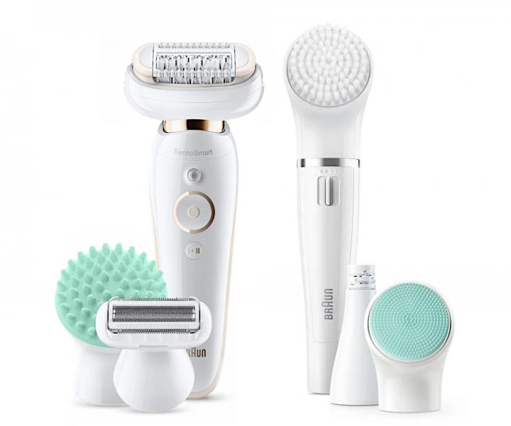 Set dmskych epiltorov na telo a tvr Braun Silk-pil 9 Flex Beauty Set Wet&Dry 9300