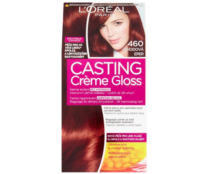 Peliv bez amoniaku Loral Casting Crme Gloss - 460 jahodov