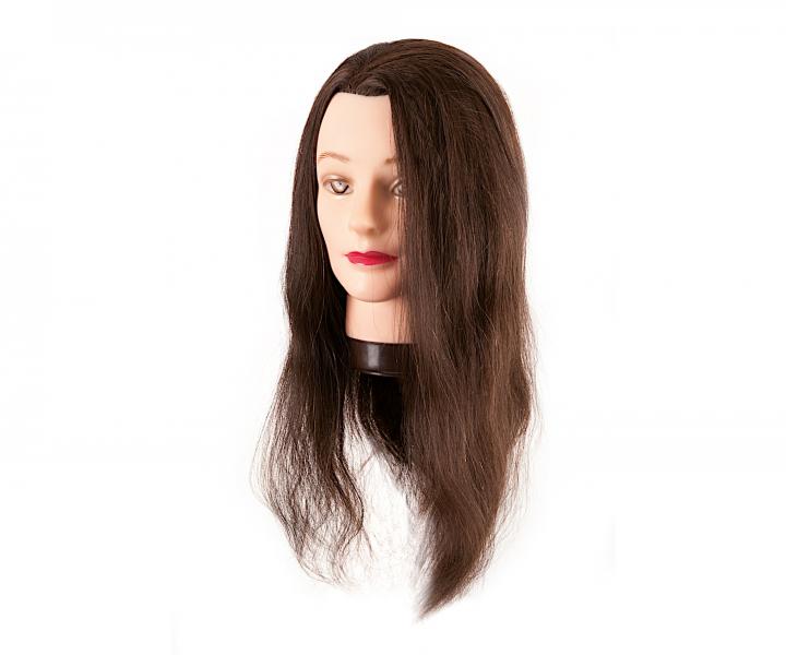 Cvin hlava s prrodnmi vlasmi Eurostil Profesional - gatanovo hned, 45-50 cm