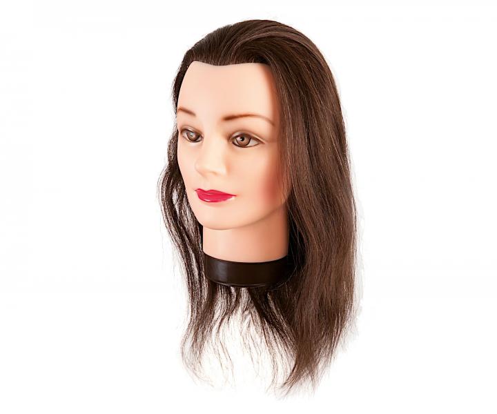 Cvin hlava s prrodnmi vlasmi Eurostil Professional - gatanovo hned, 35-40 cm