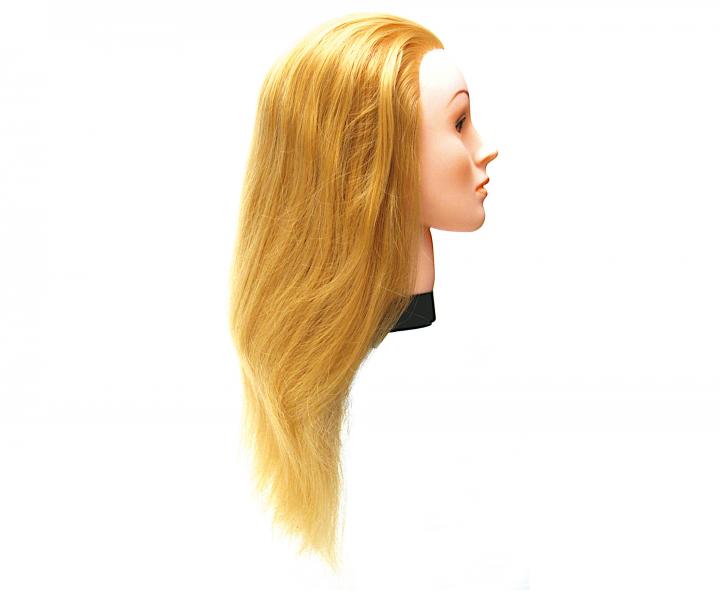 Cvin hlava s umelmi vlasmi Eurostil Profesional - svetl blond, 35-40 cm