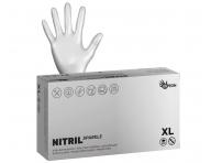 Nitrilov rukavice Espeon Nitril Sparkle - 100 ks, perleov strieborn