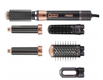 Multifunk�n� stylingov� kulmof�n so �iestimi nadstavcami Princess Airstyler Plus 529215  - 1000 W, �ierny
