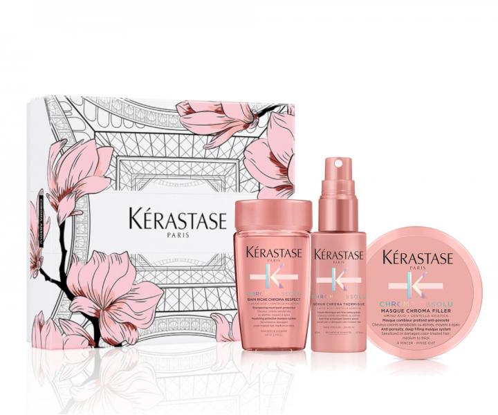 Darekov cestovn sada pre vivu farbench vlasov Krastase Chroma Absolu Spring Box