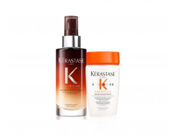 Rad pre suché a veľmi suché vlasy Kérastase Nutritive - nočné vyživujúce sérum + šampón 80 ml zadarmo