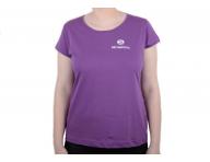 Tri�ko s kr�tkym ruk�vom, okr�hly v�strih - d�mske, fialov� M