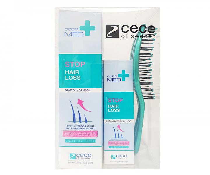 Dar�ekov� sada proti vypad�vaniu vlasov Cece Med Stop Hair Loss + kefa Olivia Garden zadarmo