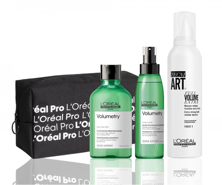 Sada pre objem jemn�ch vlasov Lor�al Professionnel Serie Expert Volumetry + kozmetick� ta�ka zadarmo