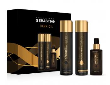 Darčeková sada pre hladké a lesklé vlasy Sebastian Professional Dark Oil