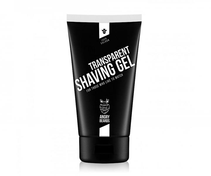 Transparentn gl na holenie Angry Beards Transparent Shaving Gel Jack Saloon - 150 ml
