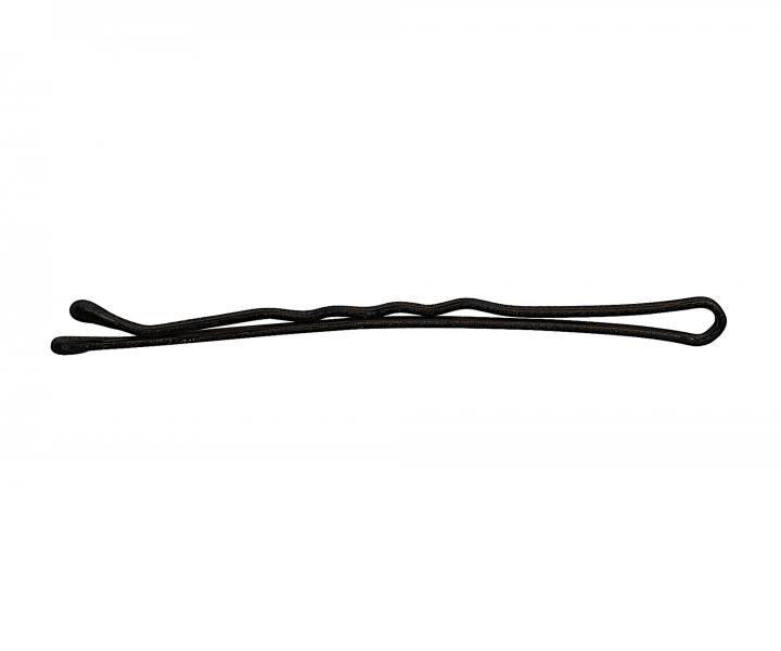 Vlnitá sponka Sibel Blend-rite - 6,5 cm, matná čierna - 250 g