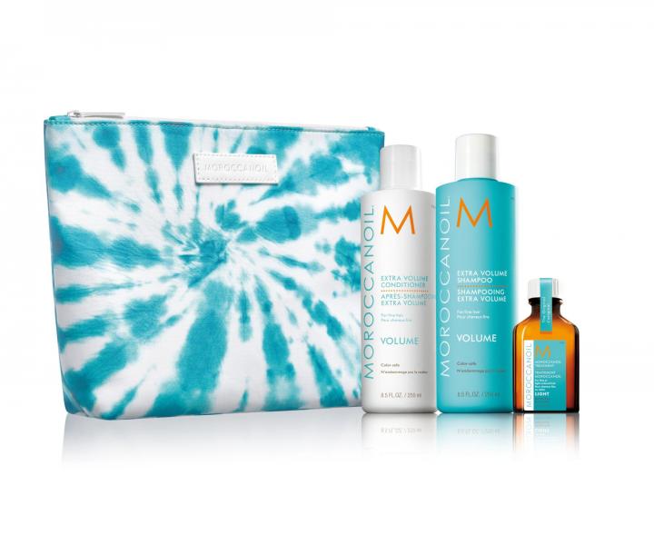 Dar�ekov� sada pre objem vlasov Moroccanoil Volume Love + kozmetick� ta�ti�ka zadarmo
