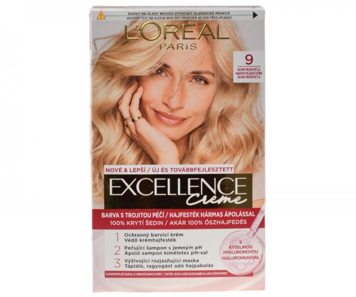 Permanentn farba Loral Excellence 9 blond vemi svetl
