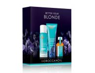 Cestovn� sada Moroccanoil Better Your Blonde - �amp�n 70ml + such� �amp�n 65ml + olej�ek 25ml