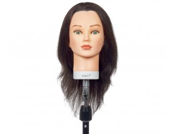 Cvin hlava Sibel Betty s prrodnmi vlasmi - tmavo hned. 15-35 cm