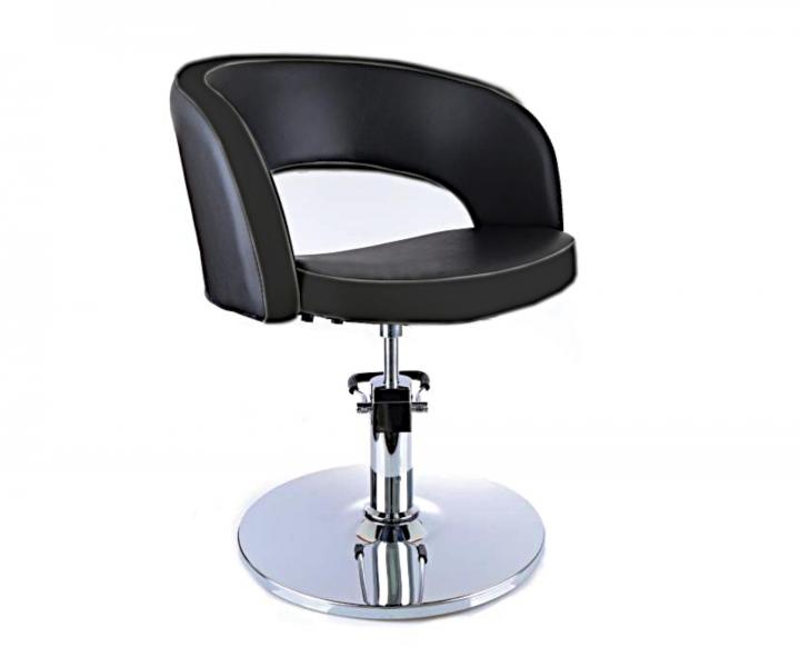 Kadern�cke kreslo Detail Rio - �ierne - II. akos�, hrdza na podstavci, vada ko�enky