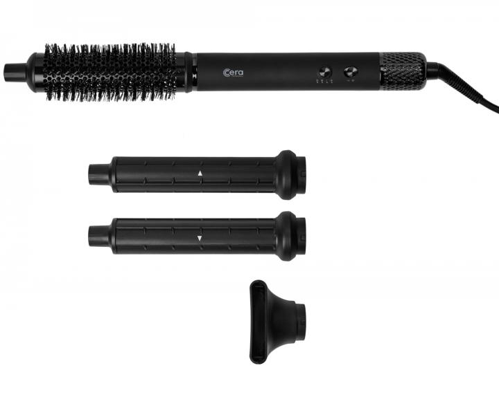 Multifunk�n� teplovzdu�n� kefa na vlasy Cera Pro Multi-Airstyler RM-HSC98 - 1100 W, �ierna