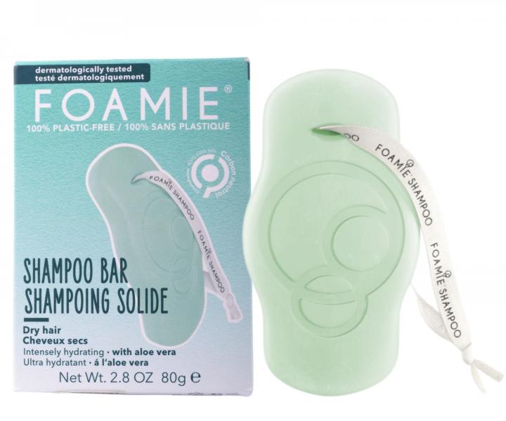 Tuh� �amp�n pre such� vlasy Foamie Shampoo Bar Aloe You Vera Much - 80 g