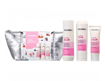 Dar�ekov� sada pre �iariv� farbu a lesk vlasov Goldwell Dualsenses Color Brilliance Set + kozmetick� ta�ti�ka zadarmo