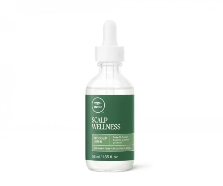 Bezoplachov srum pre rchlo sa mastiacu pokoku hlavy Paul Mitchell Tea Tree Scalp Wellness Oily Scalp Serum - 55 ml