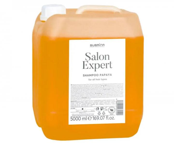 �amp�n pre v�etky typy vlasov Subrina Professional Salon Expert Shampoo Papaya - 5000 ml
