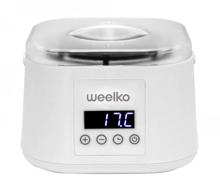 Ohrieva� depila�n�ho vosku s �lo�n�m priestorom pre �pachtle Weelko Epilspat - 500 ml, biely