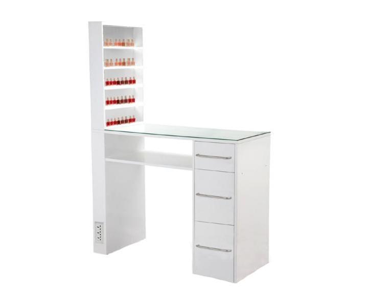 Manikrny stolk Hairway s priestrannm bonm boxom - biely