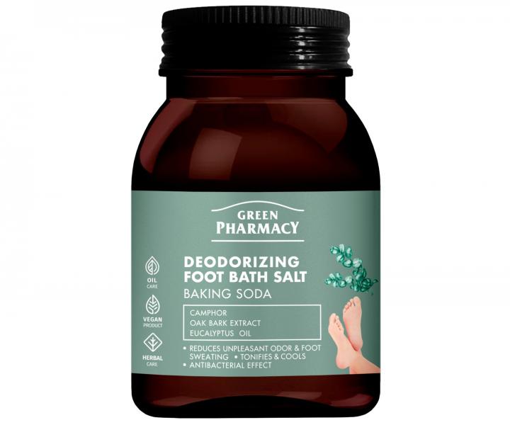 Kpeov so na nohy s dezodoranm inkom Green Pharmacy Deodorizing Foot Bath Salt - 400 g