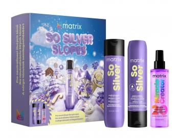 Dar�ekov� sada na neutraliz�ciu �lt�ch t�nov blond a mel�rovan�ch vlasov Matrix So Silver Slopes