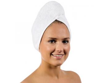 Turban na vlasy Royal Twist Sibel, biely, 100% bavlna