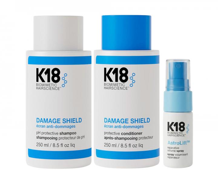 Sada na ochranu a v��ivu vlasov K18 Damage Shield + �ahk� sprej pre objem a obnovu vlasov AstroLift Volume Mist 15 ml zadarmo