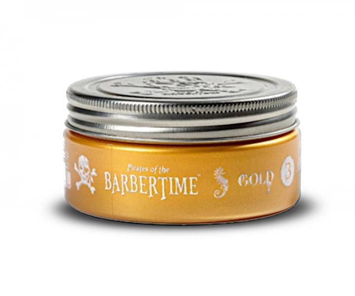 Pomda na vlasy so strednou fixciou a vysokm leskom Barbertime Gold Pomade No. 3 - 150 ml