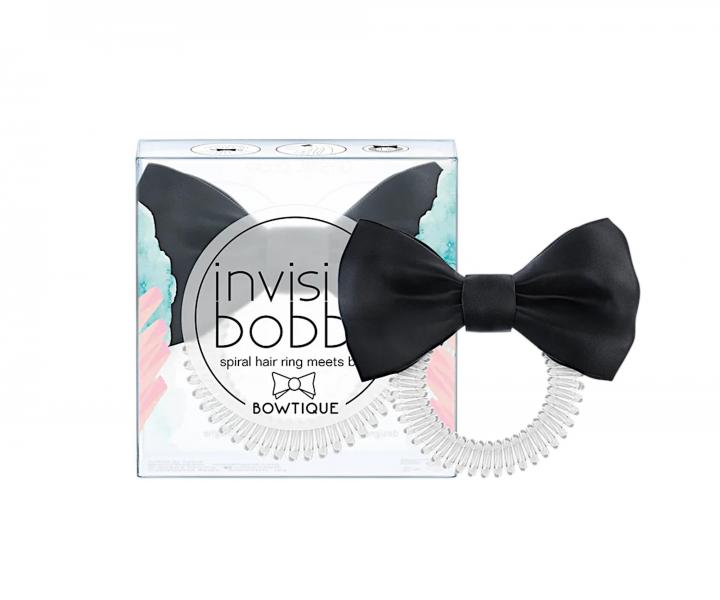 �pir�lov� gumi�ka s ma��ou Invisibobble Bowtique True Black - �ierna