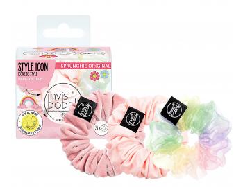 Ozdobn pirlov gumiky Invisibobble Sprunchie Macaron - 3 ks