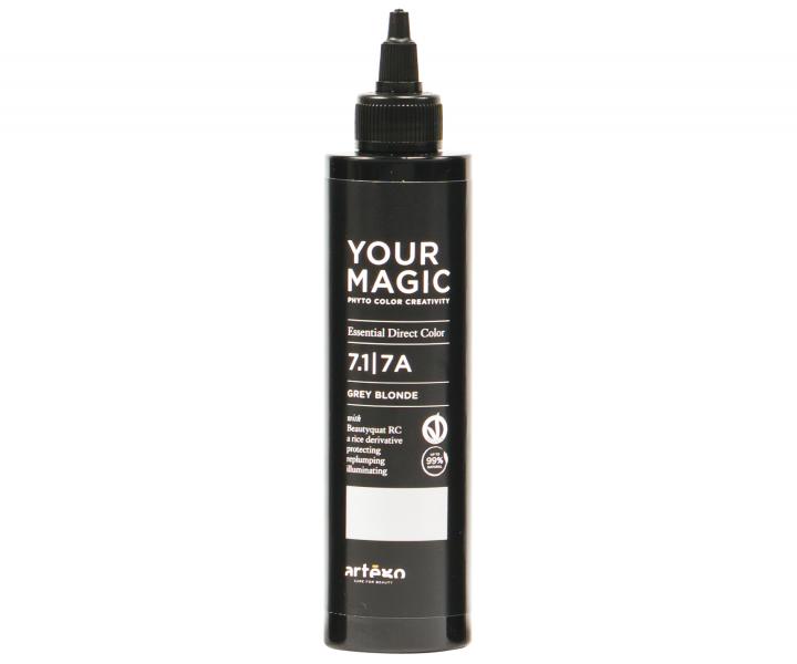 Tnujce pigmenty na vlasy Artgo Your Magic 7.1 | 7A - 200 ml, popolav blond