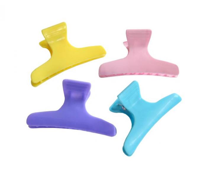 Klipsy do vlasov Mila - 8 cm, farebn - 12 ks