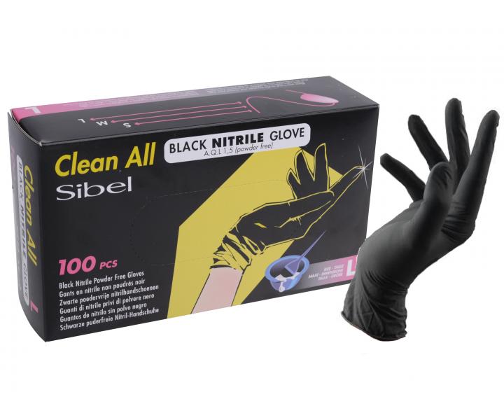 Nitrilové rukavice pre kaderníkov Sibel Clean All 100 ks - L