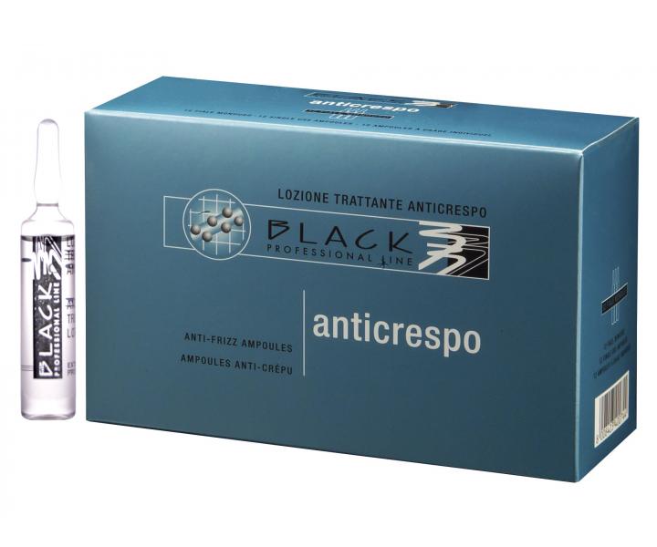 Ampulky pre odstrnenie krepatosti z vlasov Black Anti-frizz - Anticrespo Hair Lotion - 12 x 10 ml
