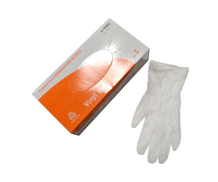 Vinylov bezpudrov rukavice Batist - S, 100 ks
