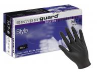 Nitrilov rukavice pre kadernkov Semperguard, ierne - vel. M (bonus)